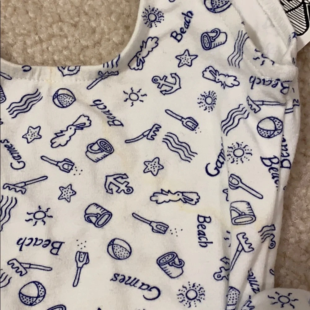 NWT beach print bathing suit one piece
